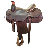 Used 15" Cactus Team Roping Saddle