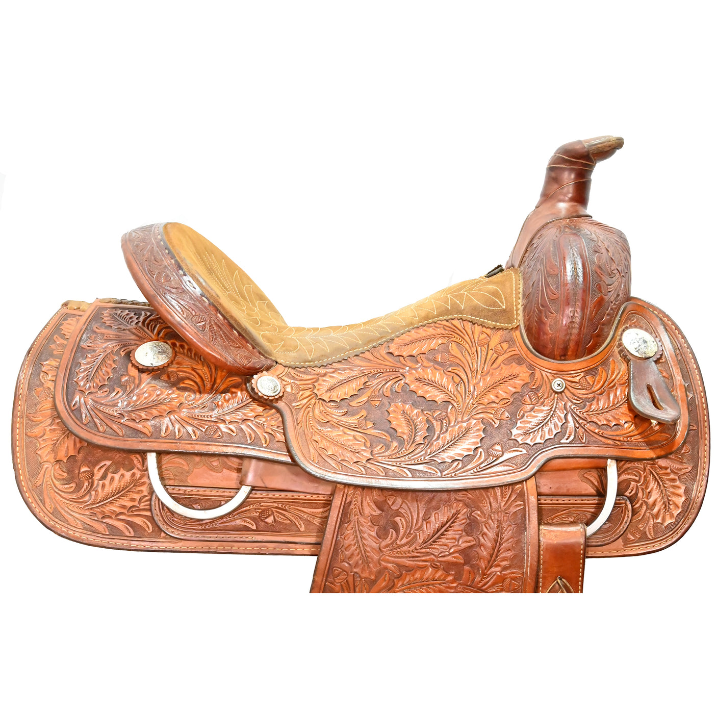 SOLD! Used 15.5" Saddlesmith Team Roping Saddle