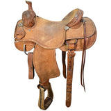 Used 15.5" Truth Qualifier Team Roping Saddle