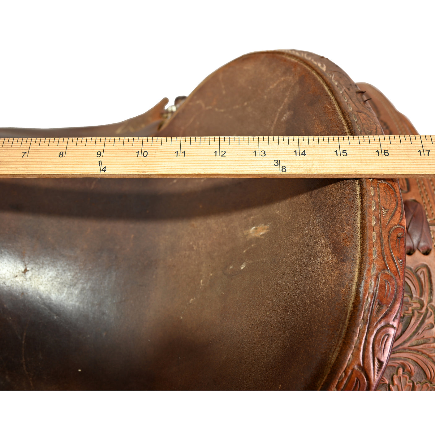 Used 15.25" Tad Sanders Ranch Roping Saddle