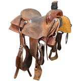 Used 15.25" Tad Sanders Ranch Roping Saddle