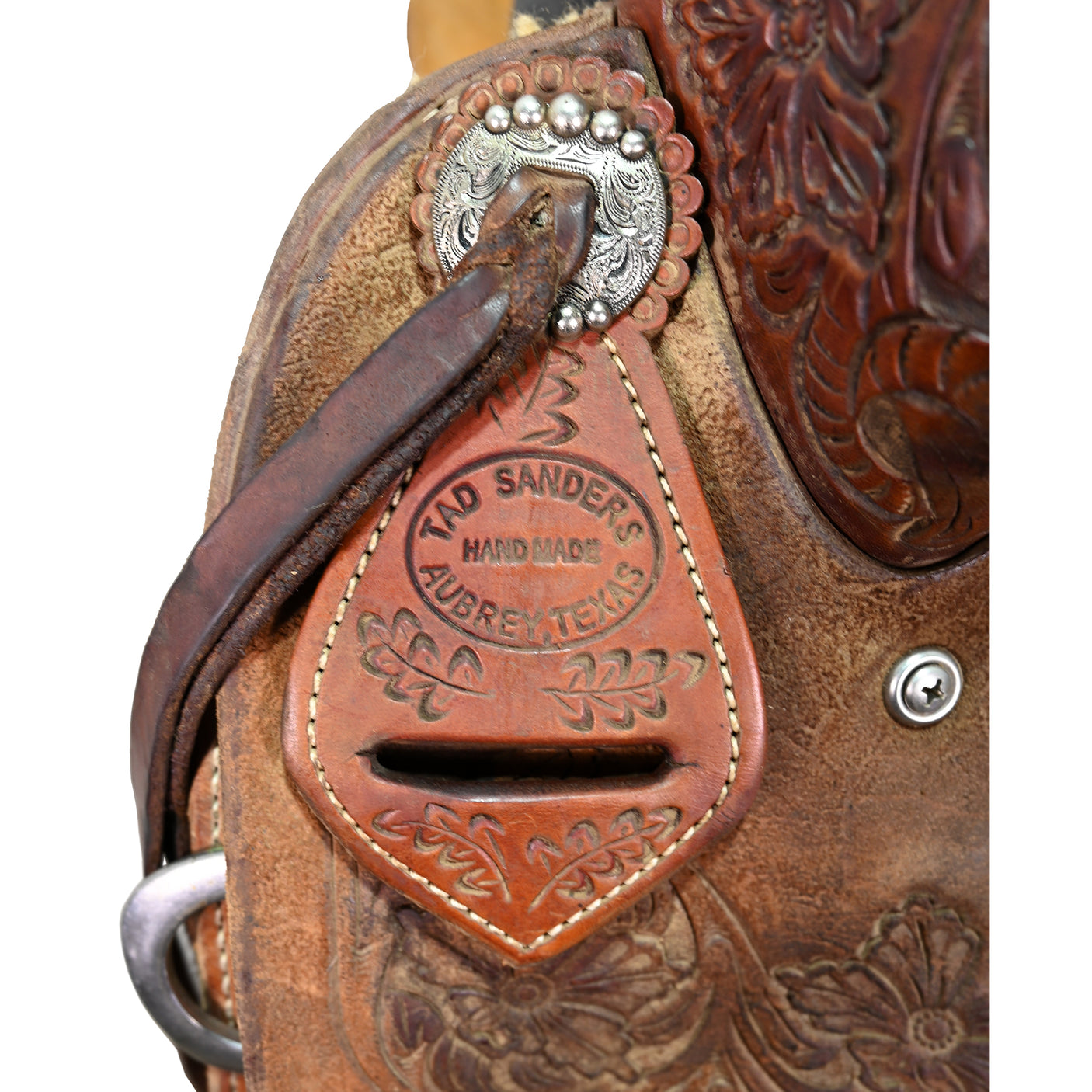 Used 15.25" Tad Sanders Ranch Roping Saddle