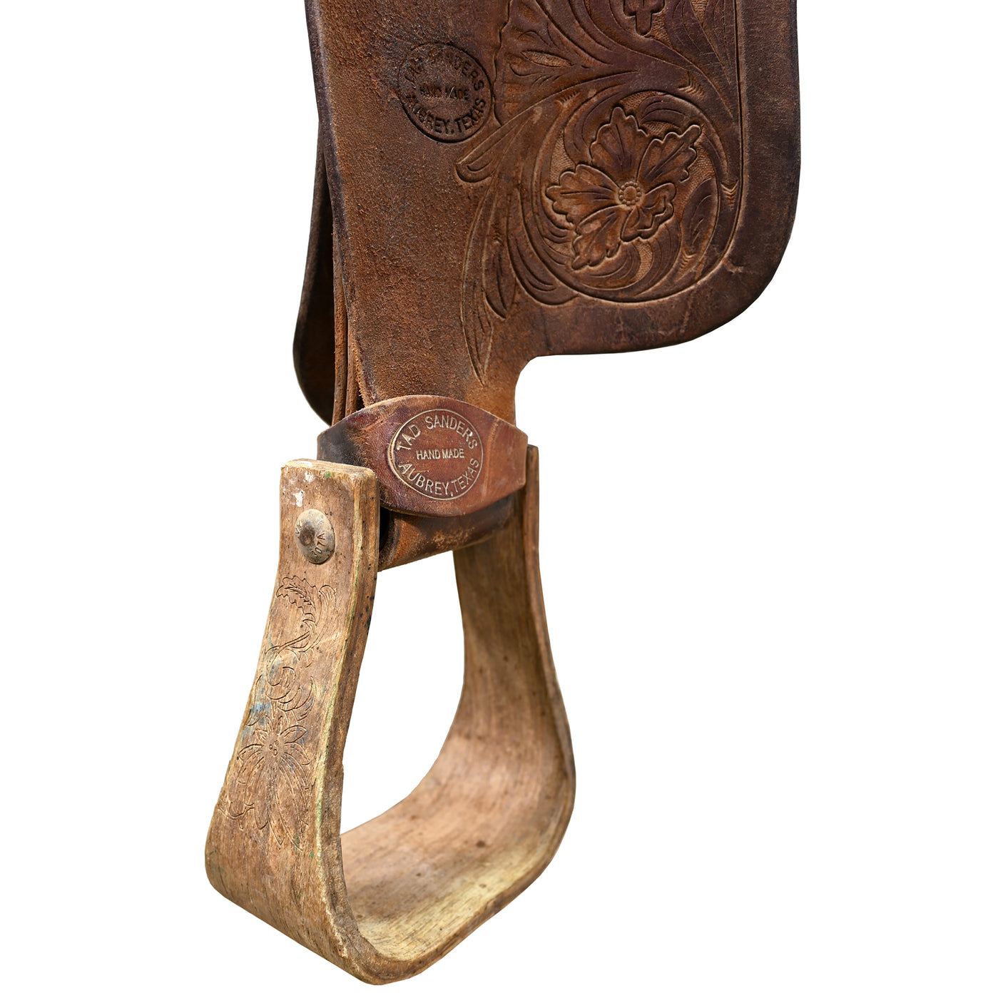 Used 15.25" Tad Sanders Ranch Roping Saddle