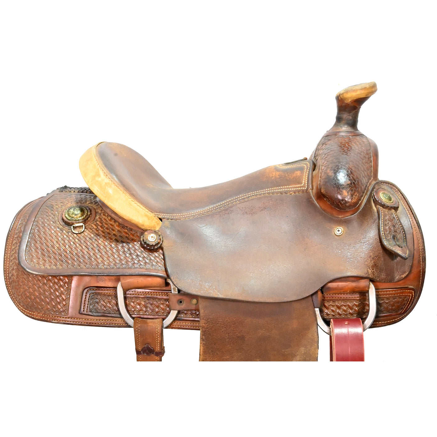 Used 15" Brad McClellan Roping Saddle