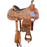 New! 15" Cactus Trophy Team Roping Saddle