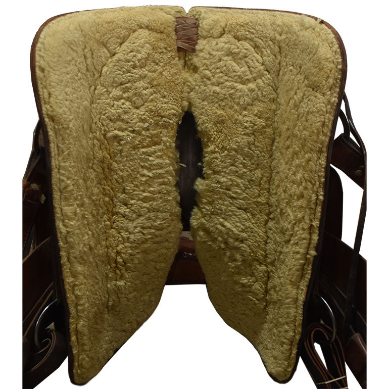Used 15" Charlie Ridley Team Roping Saddle