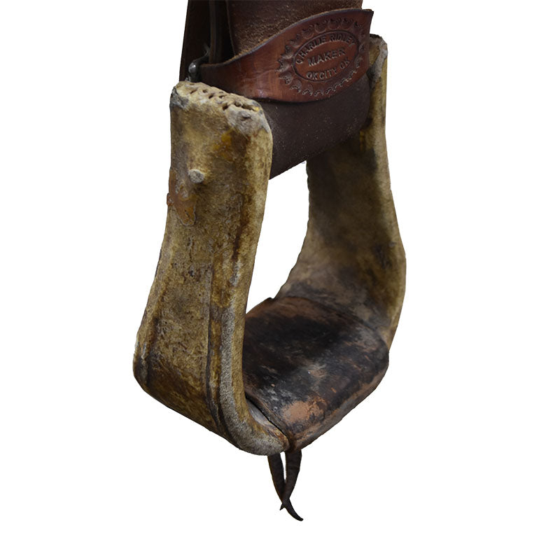 Used 15" Charlie Ridley Team Roping Saddle