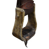 Used 15" Charlie Ridley Team Roping Saddle