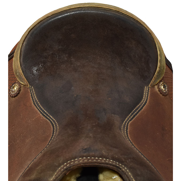 Used 15" Charlie Ridley Team Roping Saddle