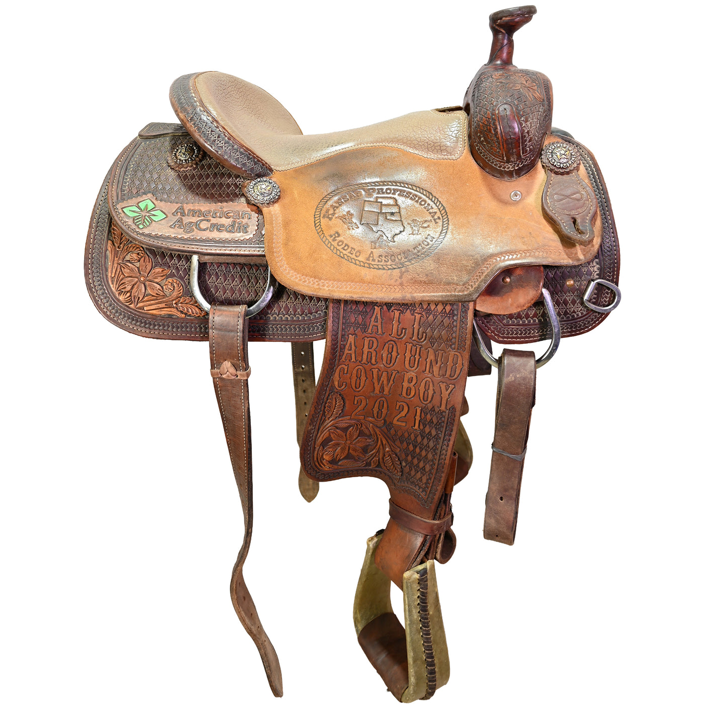 Used 15" Infinity Trophy Team Roping Saddle