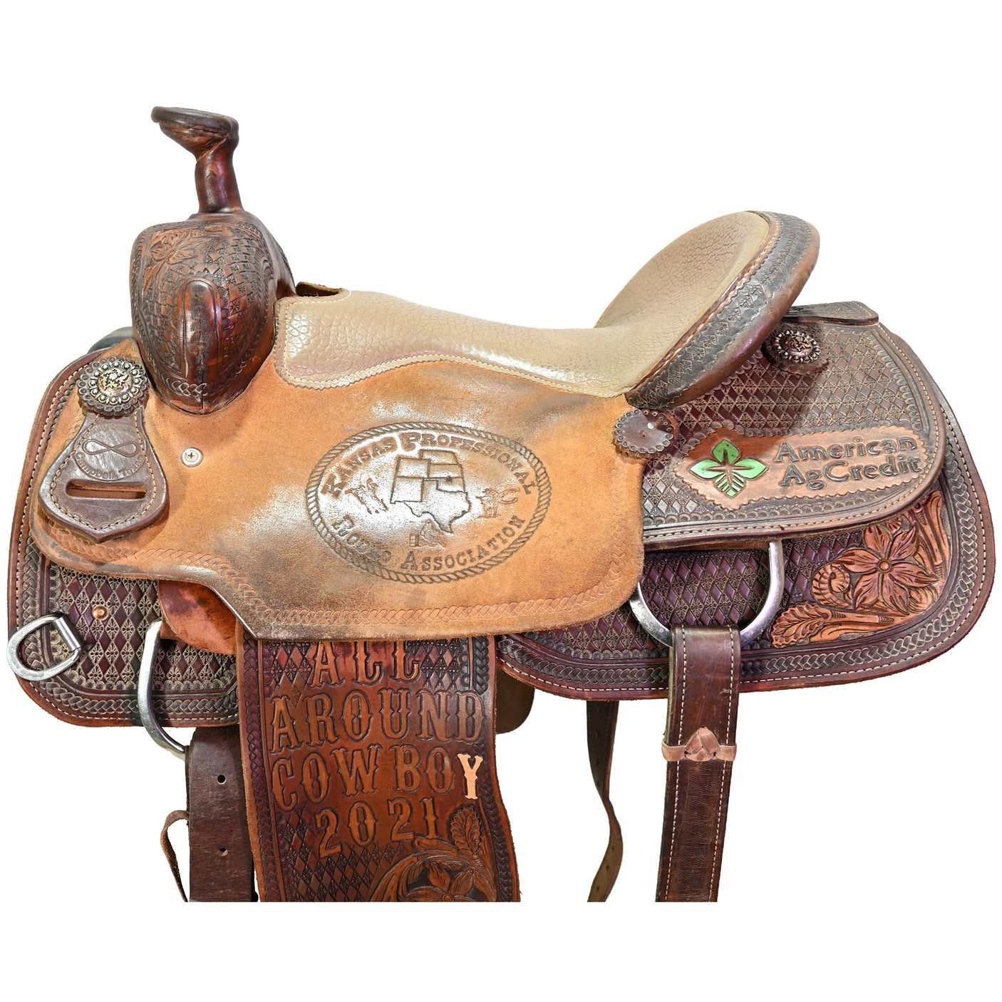 Used 15" Infinity Trophy Team Roping Saddle