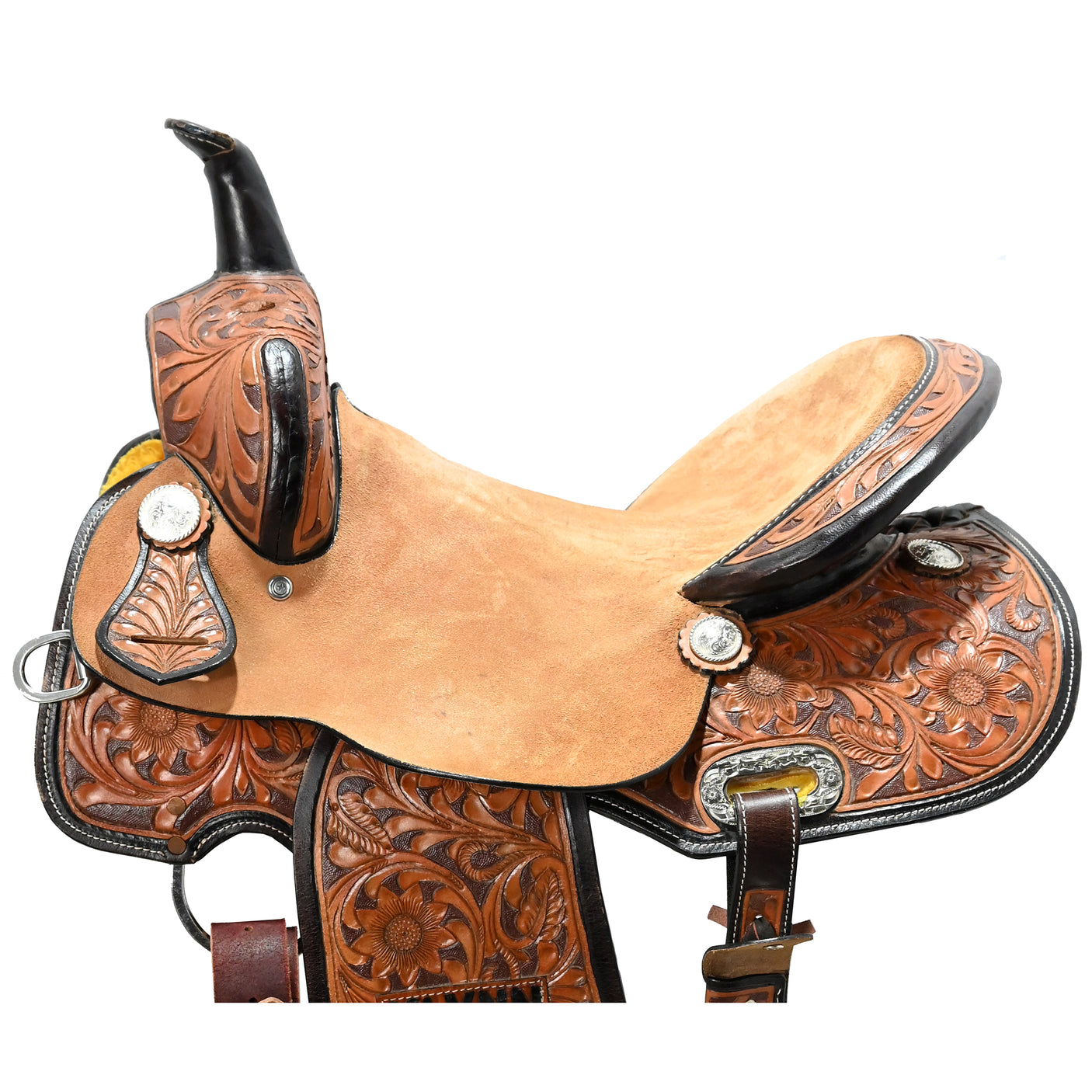 New 15" No Maker Barrel Racing Saddle