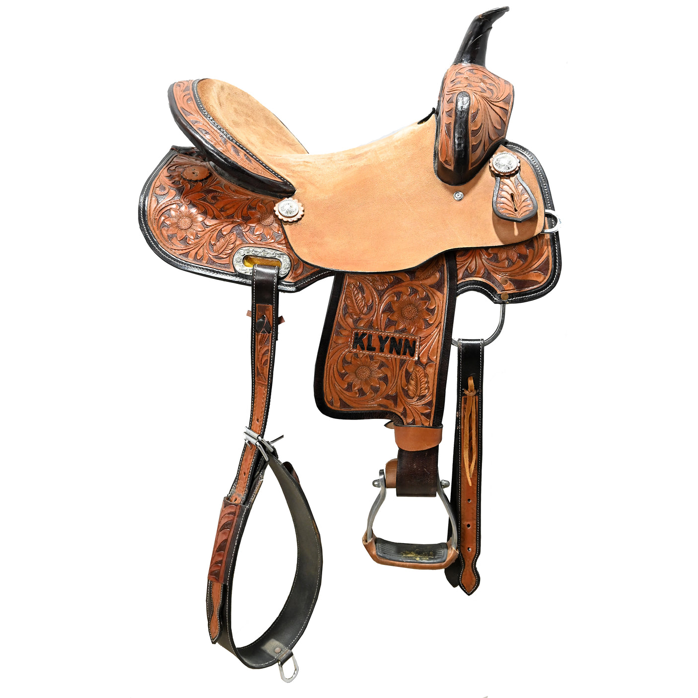 New 15" No Maker Barrel Racing Saddle