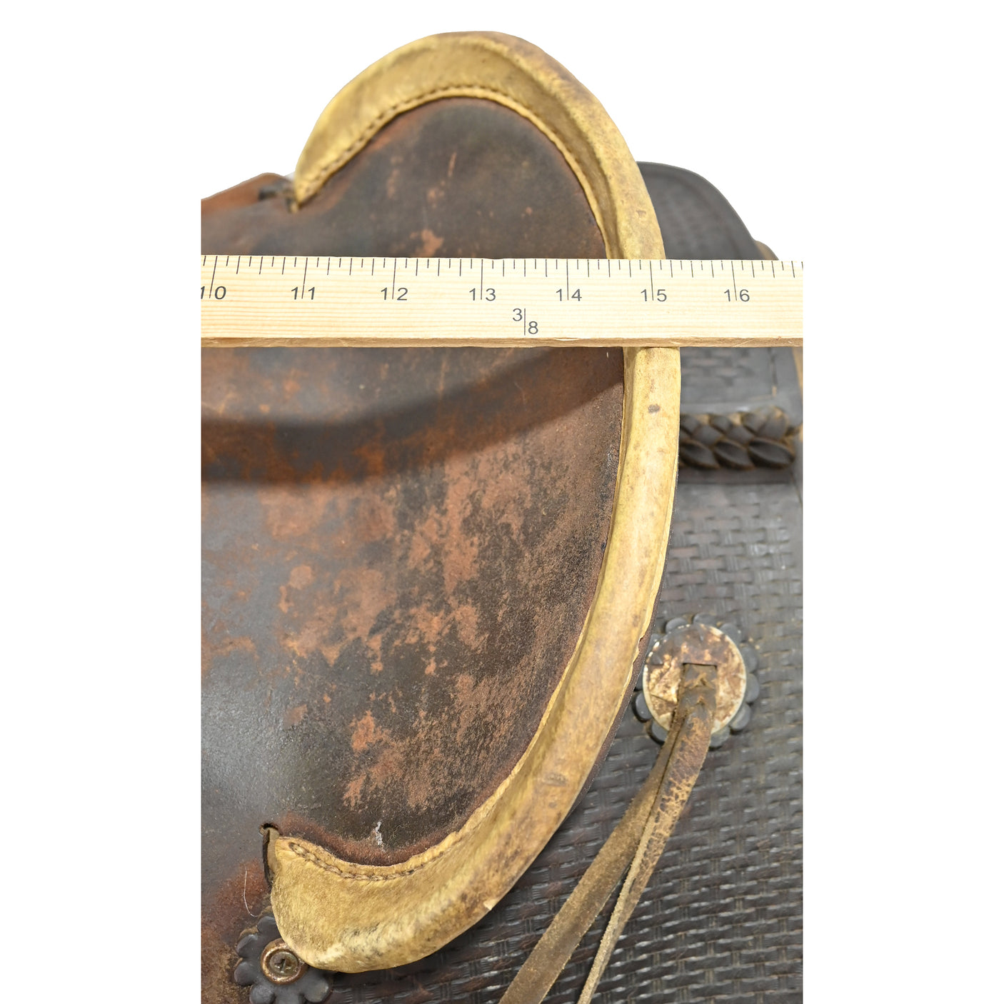 Used 15" No Maker Ranch Roper Saddle