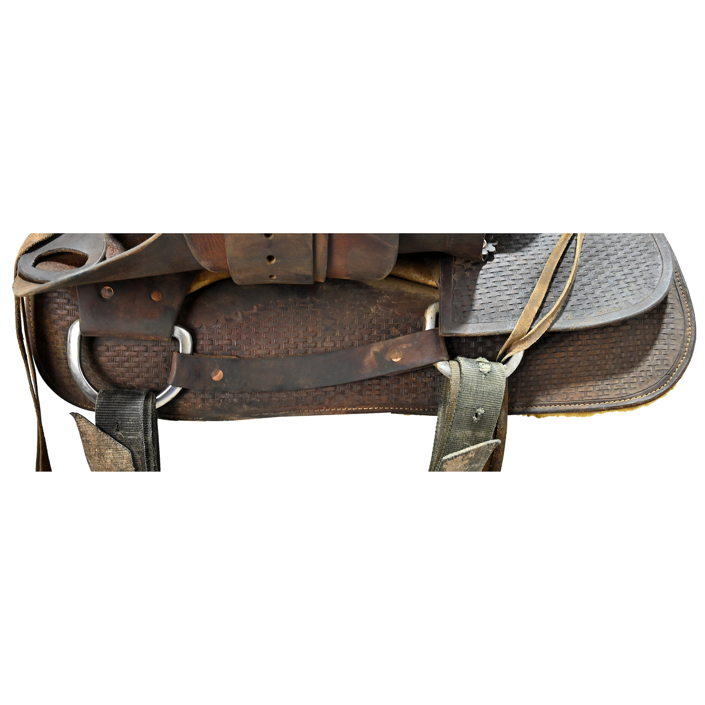 Used 15" No Maker Ranch Roper Saddle