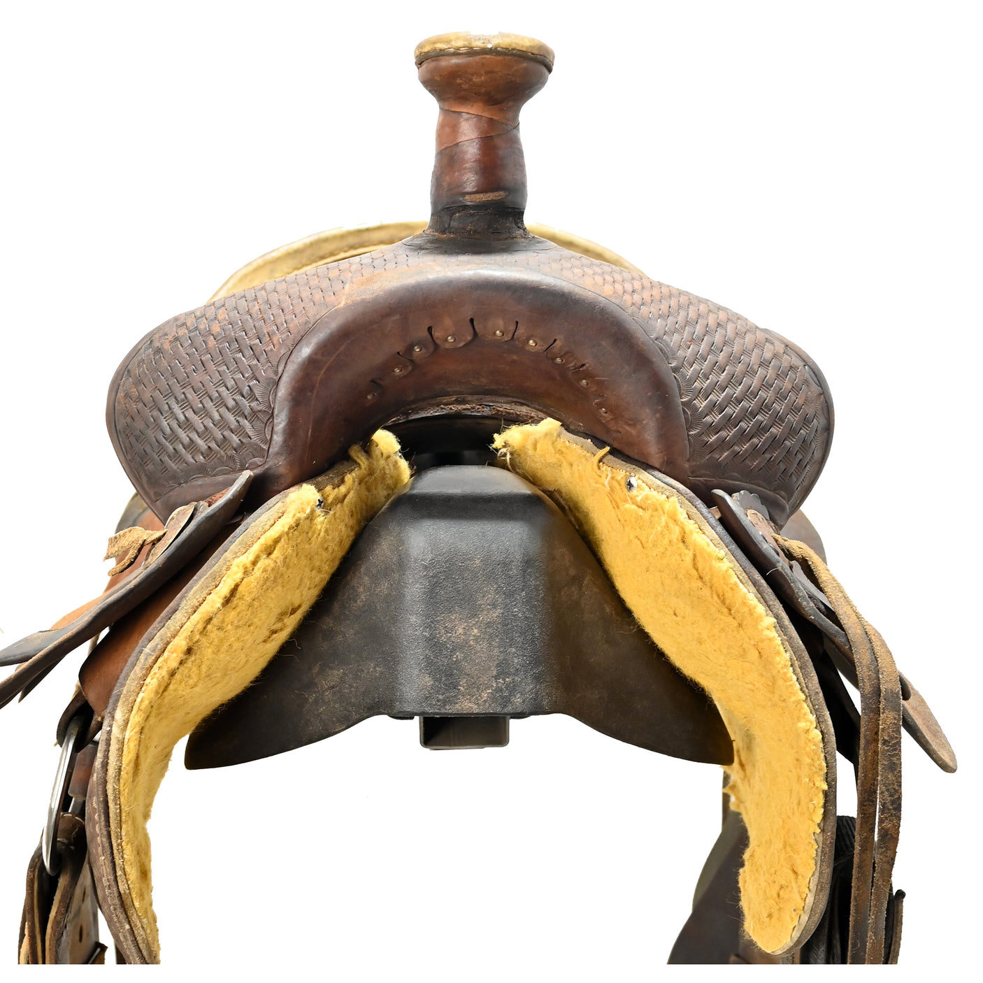Used 15" No Maker Ranch Roper Saddle
