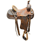 Used 15" No Maker Ranch Roper Saddle