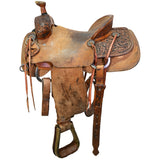 Used 15" Slaton Ranch Roping Saddle