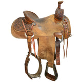 Used 15" Slaton Ranch Roping Saddle