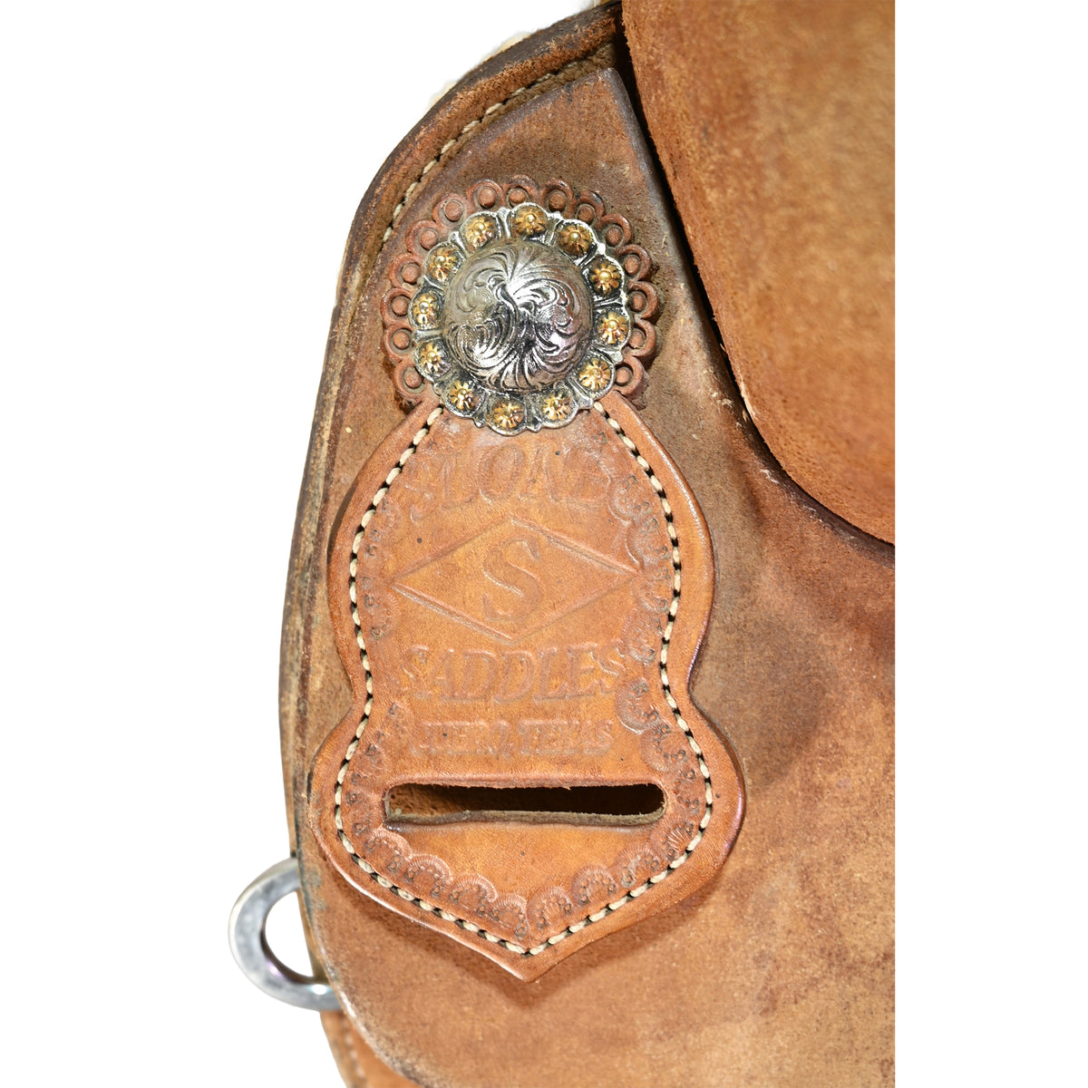 Used 15" Tod Slone Trophy Team Roping Saddle