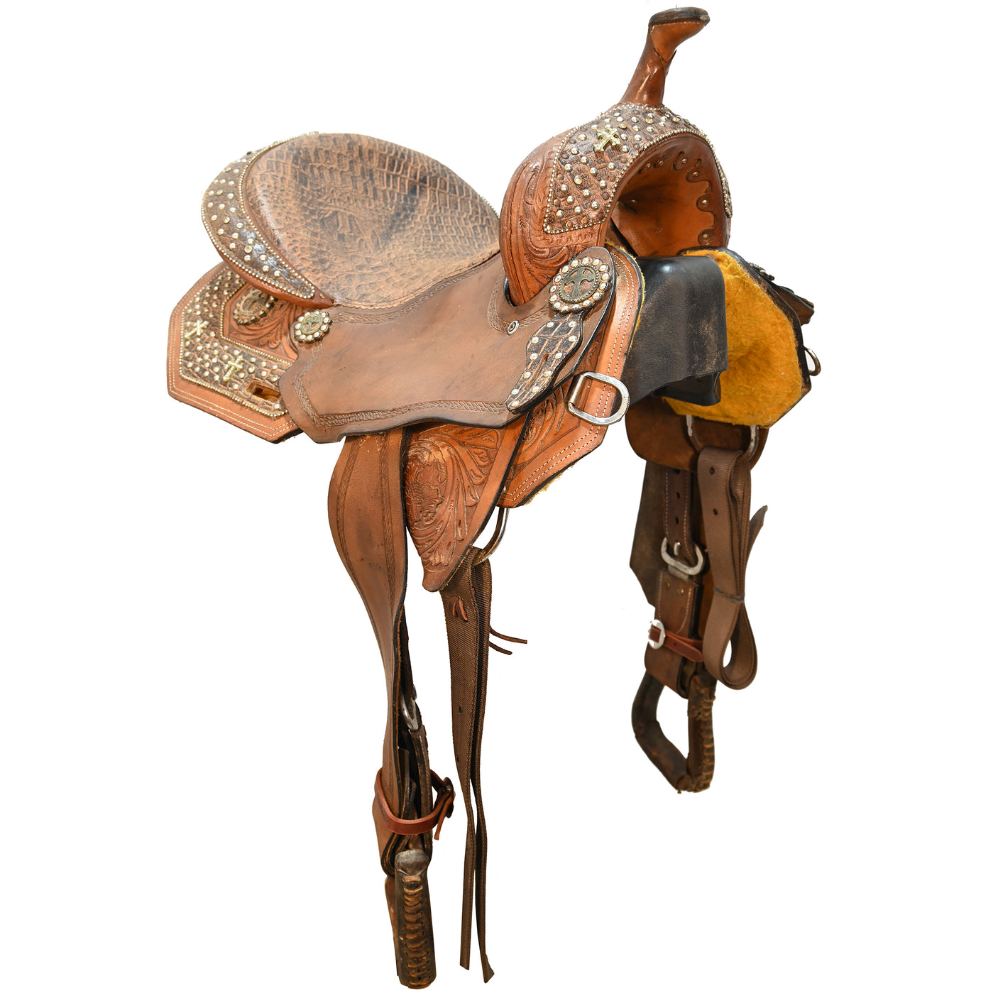 SOLD! Used 15" Silver Royal by Tough-1 Barrel Saddle