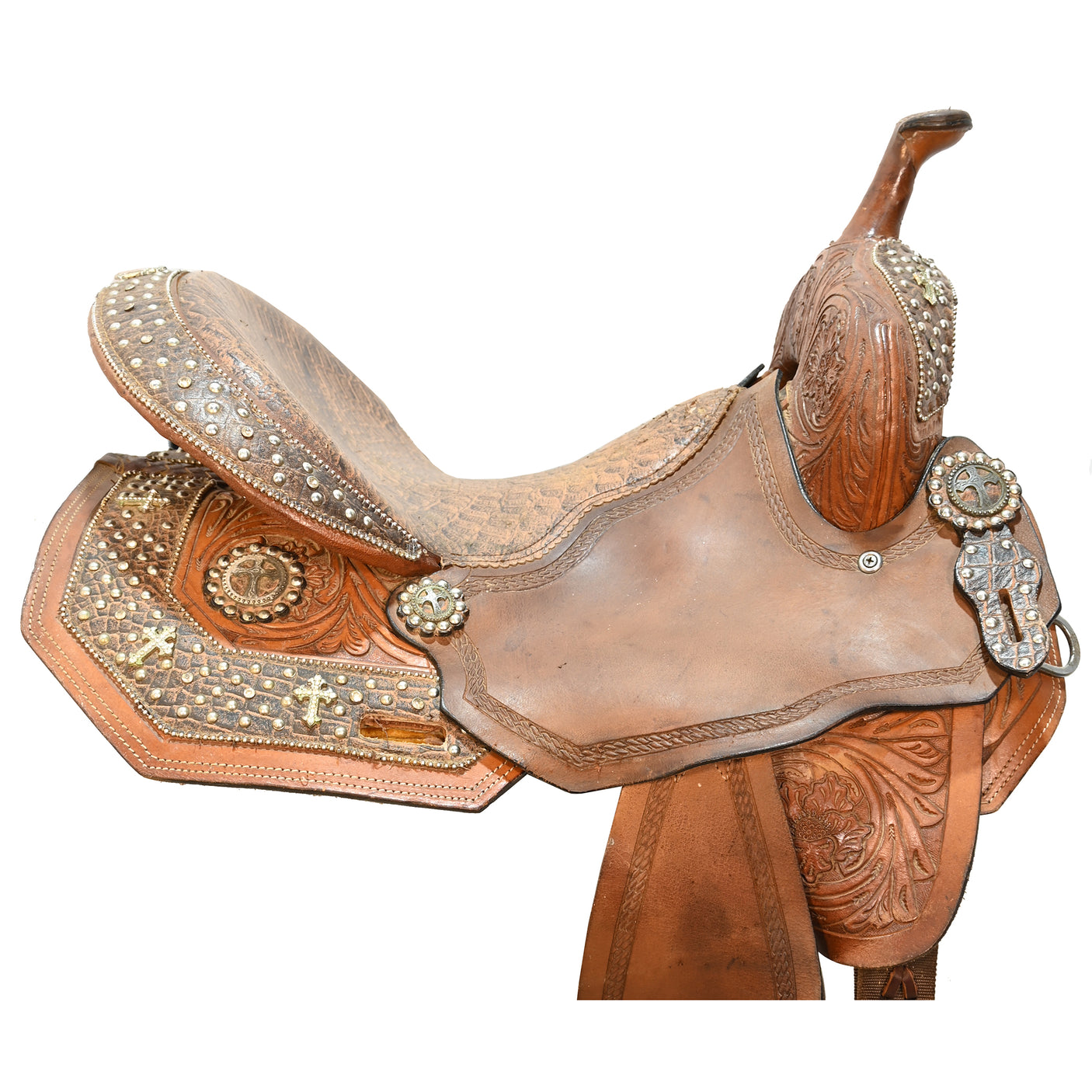 SOLD! Used 15" Silver Royal by Tough-1 Barrel Saddle