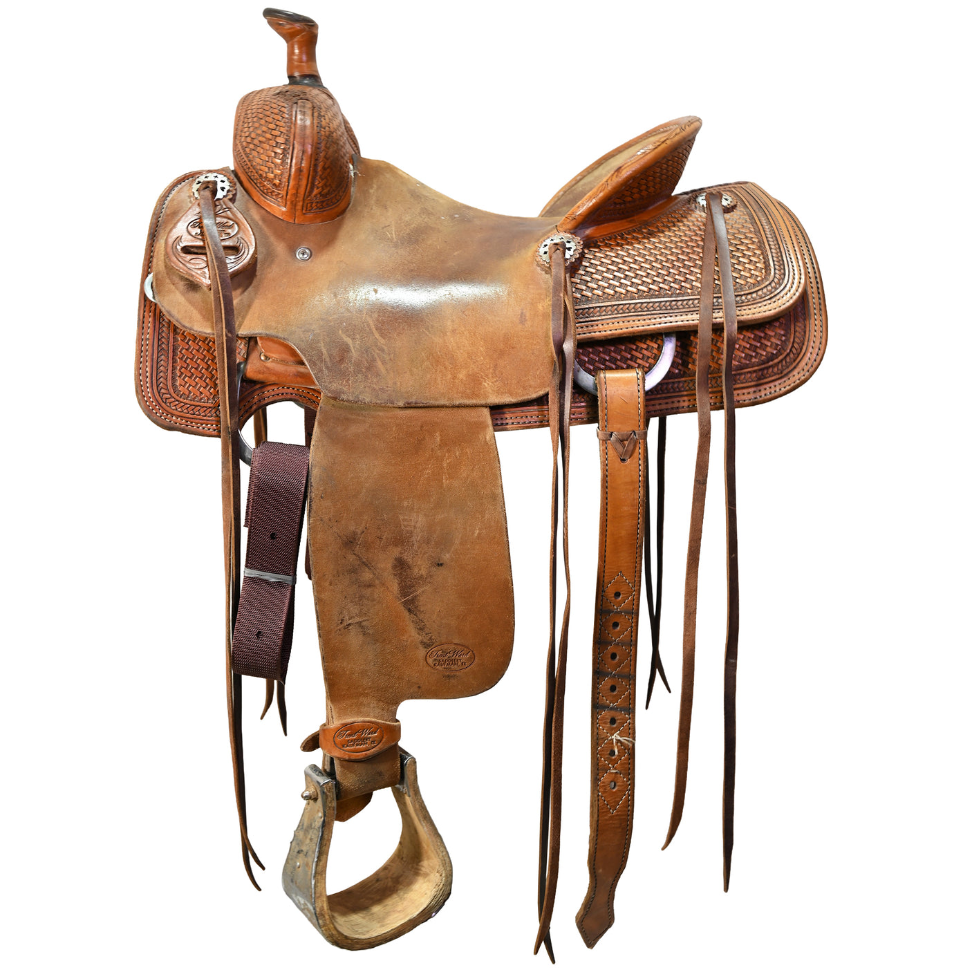 Used 15" Trent Ward Ranch Roping Saddle