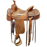 Used 15" Trent Ward Ranch Roping Saddle