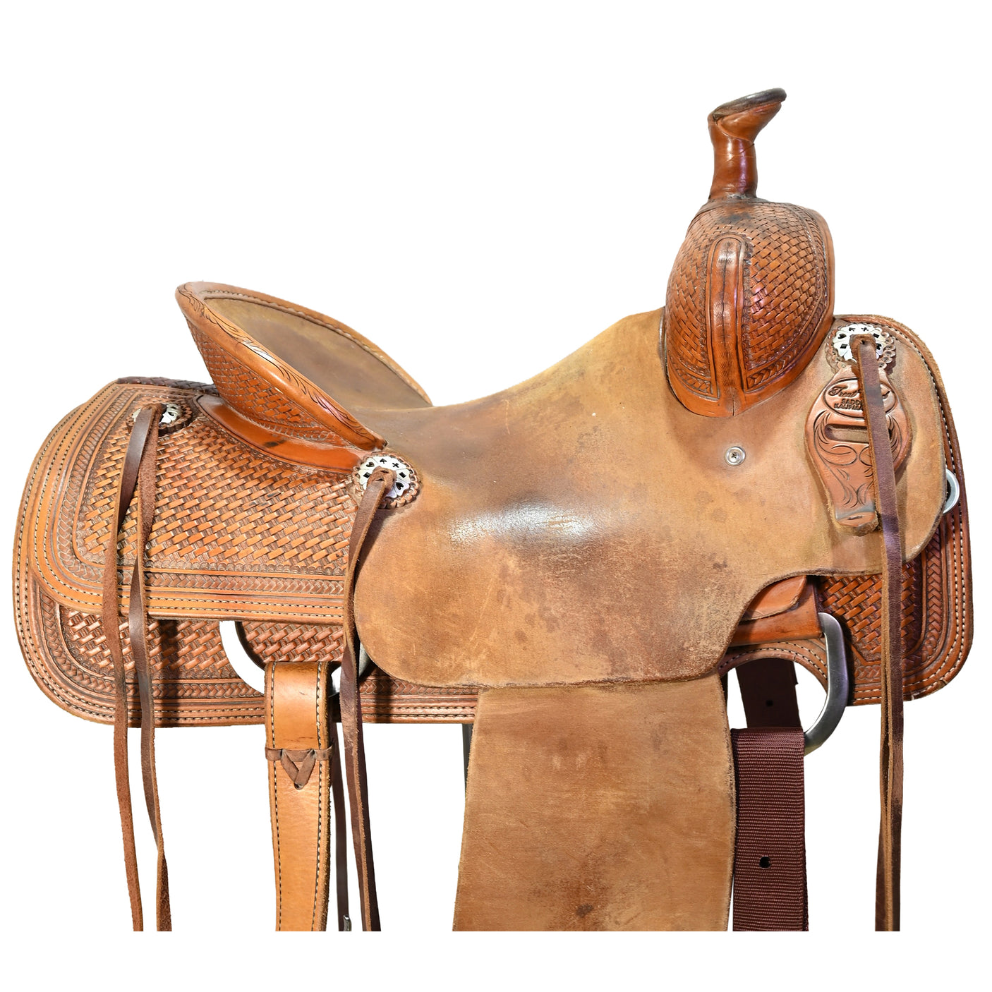 Used 15" Trent Ward Ranch Roping Saddle