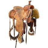 Used 15" Trent Ward Ranch Roping Saddle