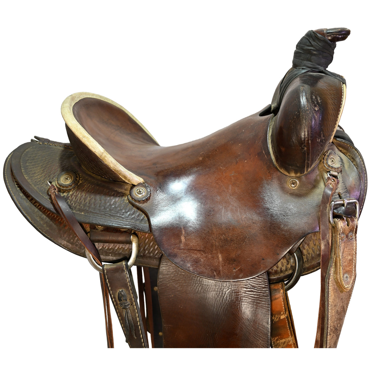 Used 15" Western Rawhide Ranch Saddle