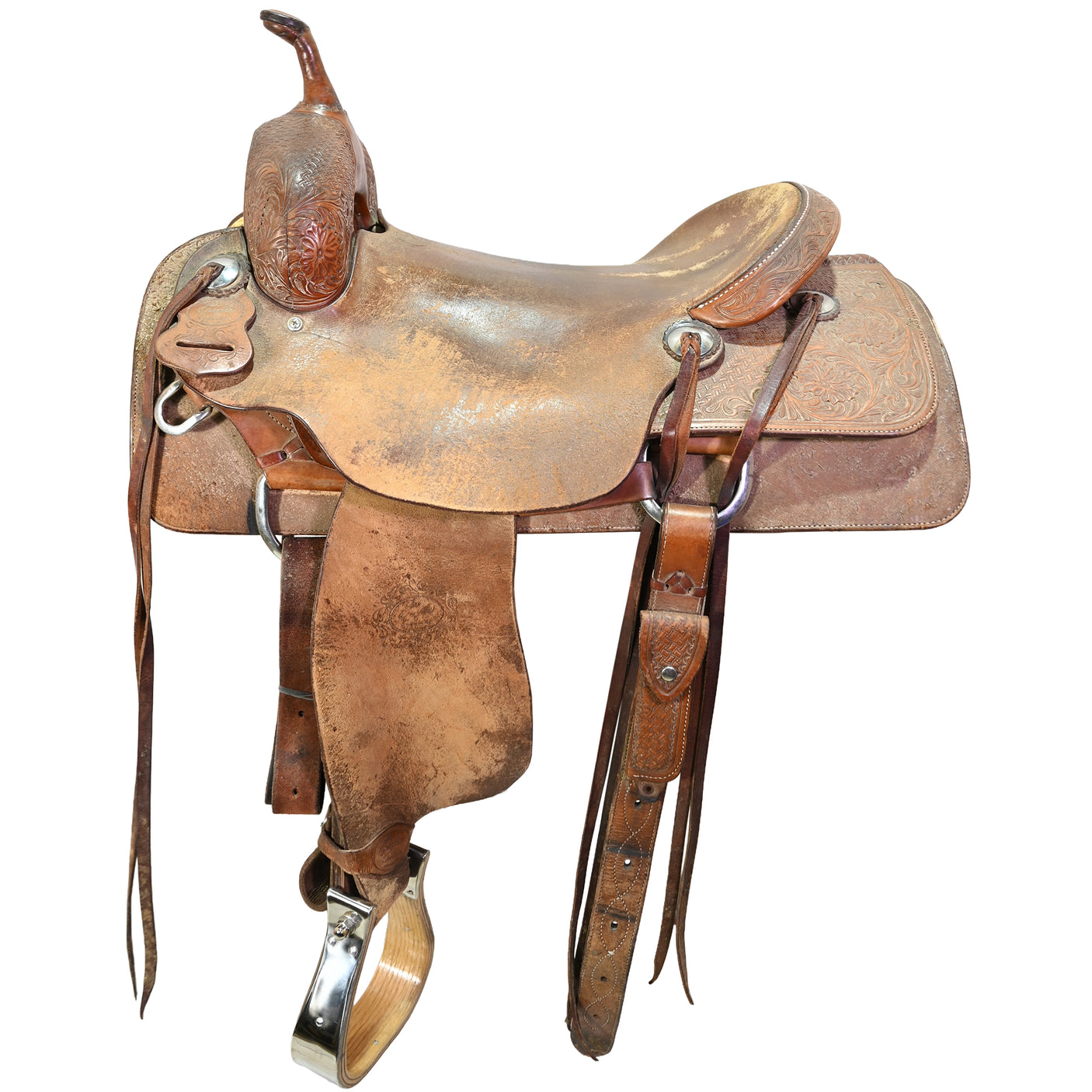 Used 16.5" Don Gonzales Cutting Saddle