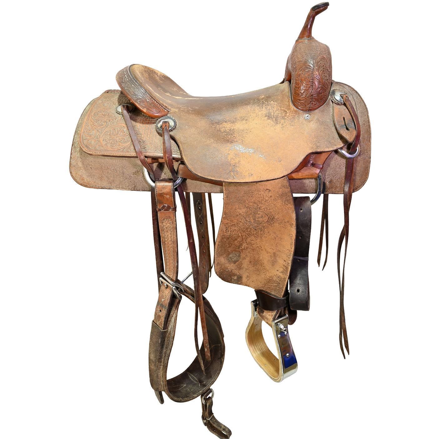 Used 16.5" Don Gonzales Cutting Saddle