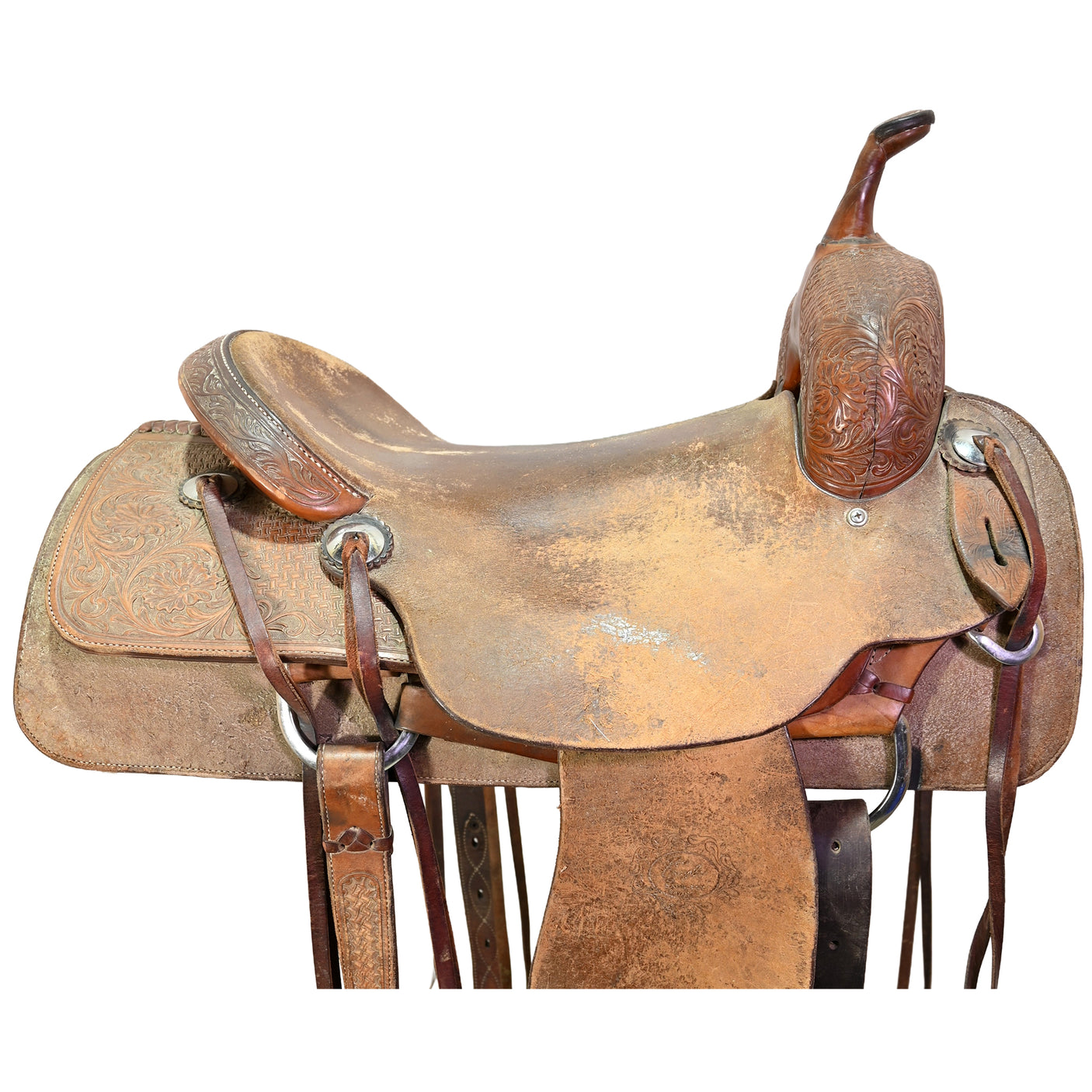 Used 16.5" Don Gonzales Cutting Saddle
