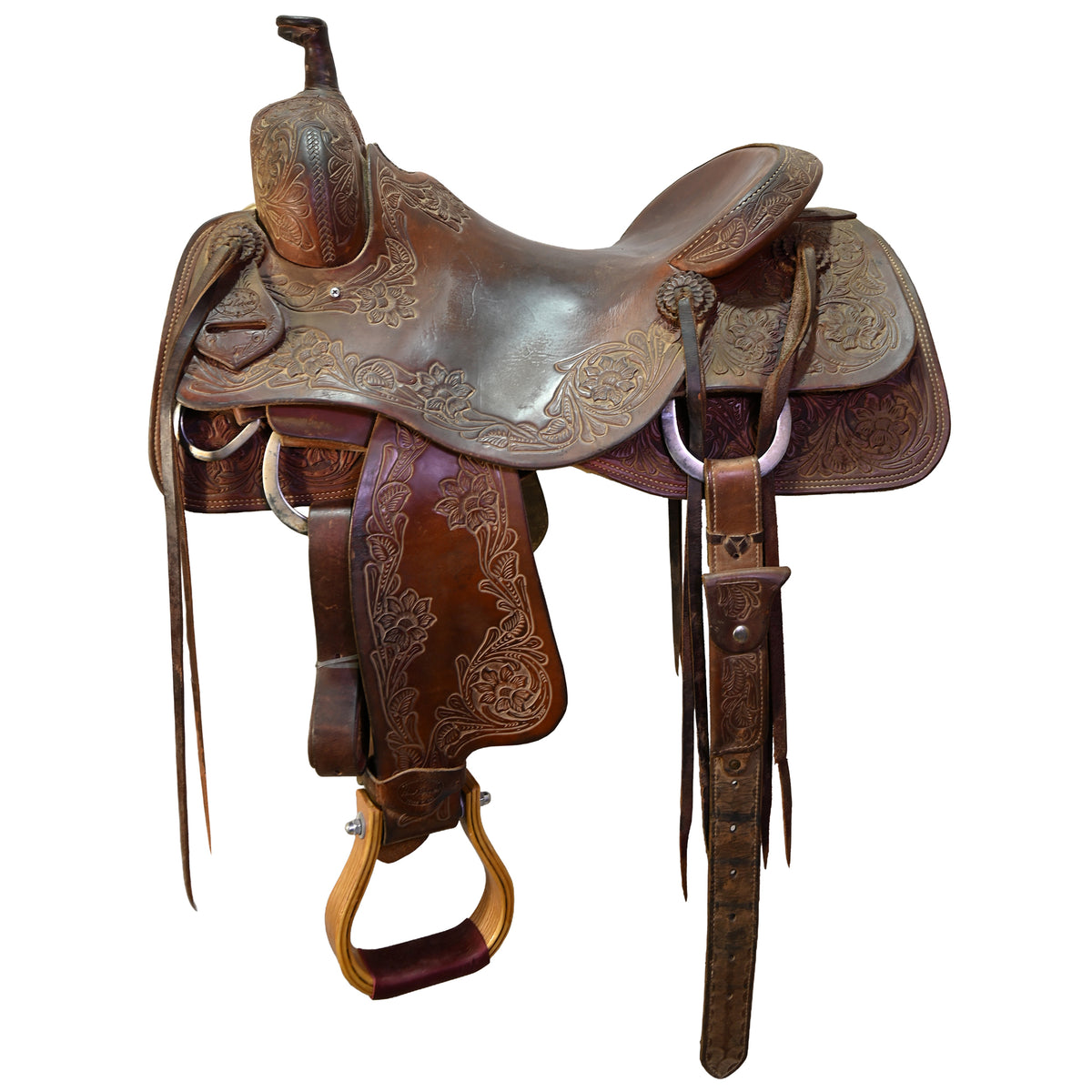 Used 16.5" Hud Roberts Signature Series Ranch Cutting Saddle