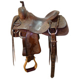 Used 16.5" Hud Roberts Signature Series Ranch Cutting Saddle