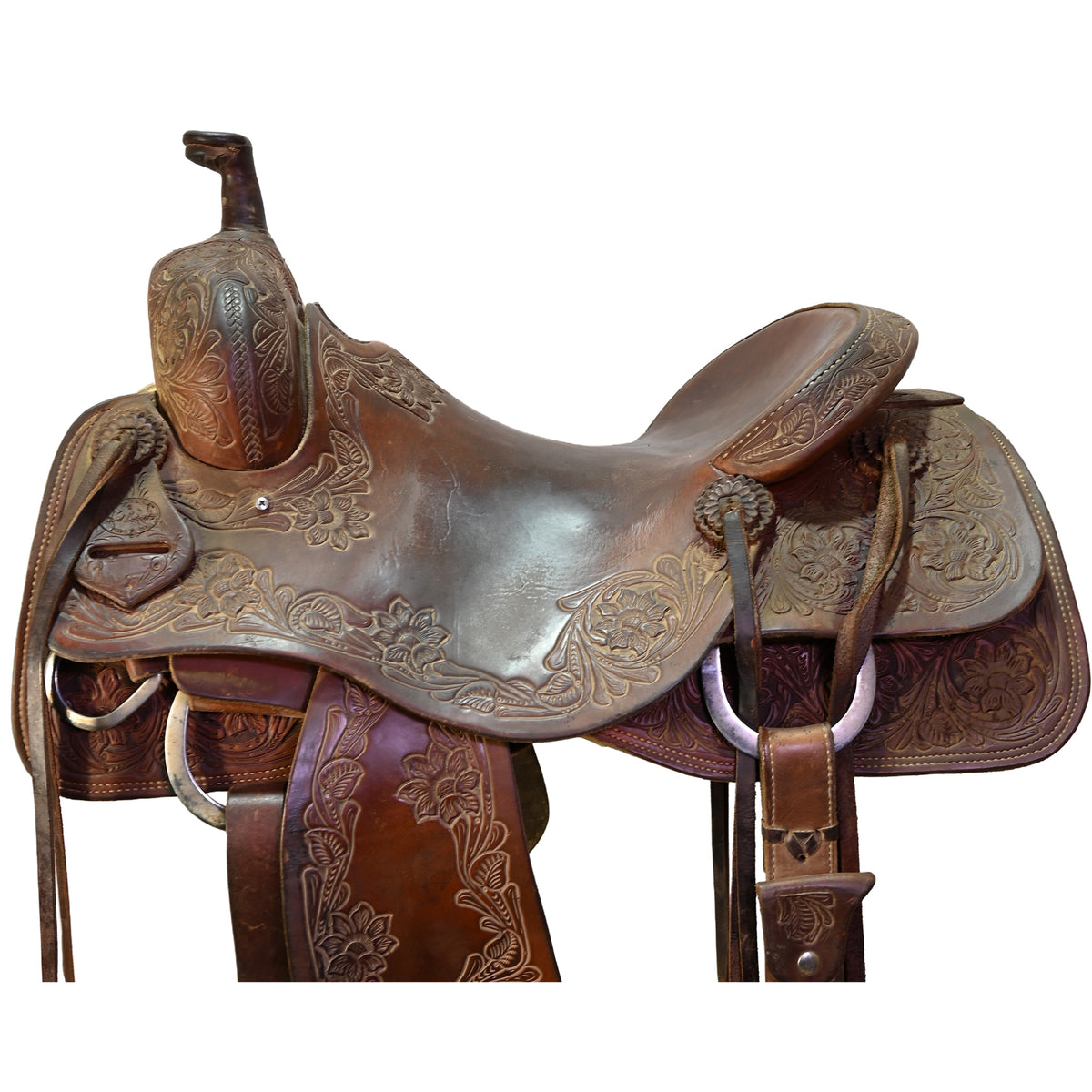 Used 16.5" Hud Roberts Signature Series Ranch Cutting Saddle