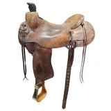 Used 16.5" Oliver Saddle Shop Ranch Saddle