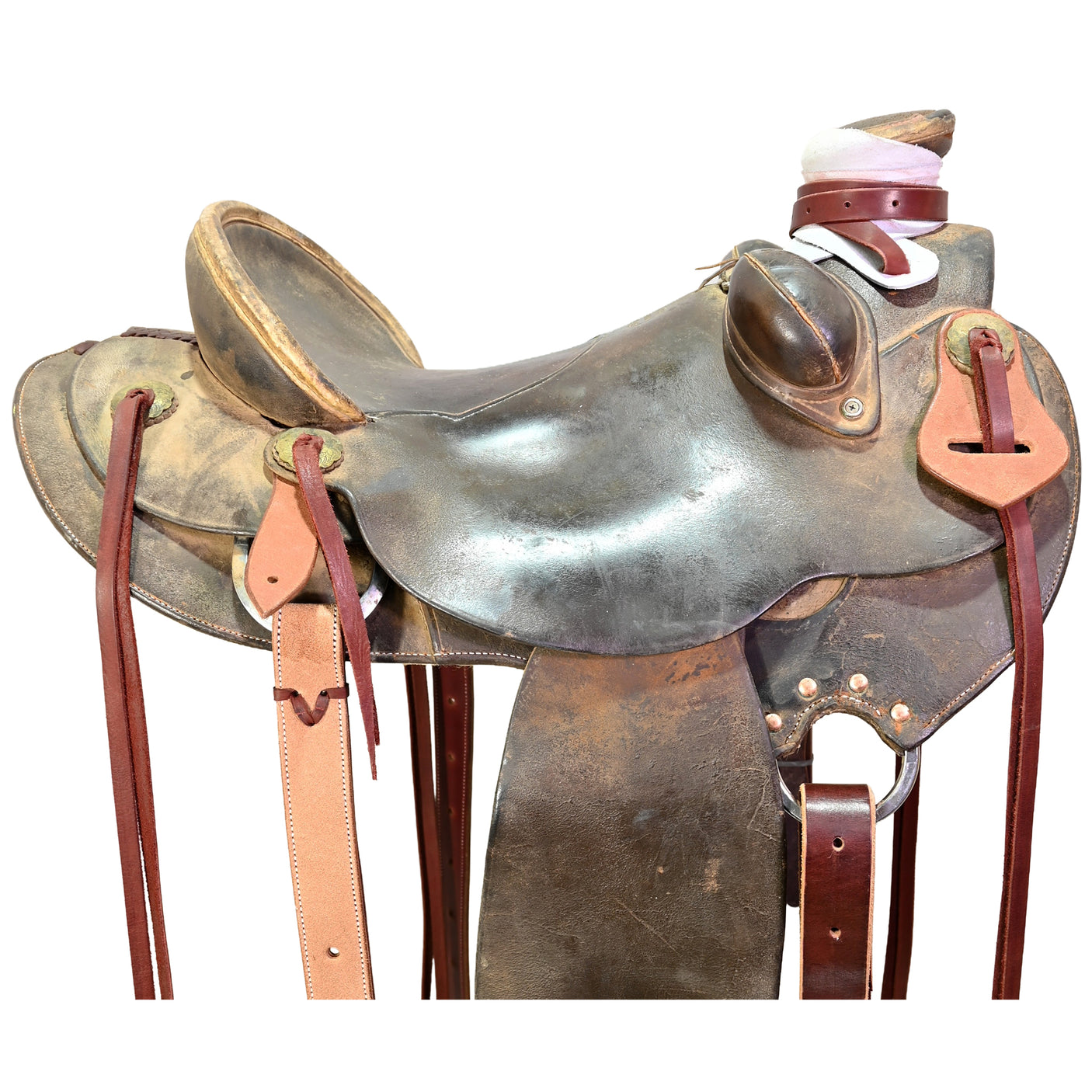 Used 16" Big Bend S.A. Brown Wade Ranch Saddle