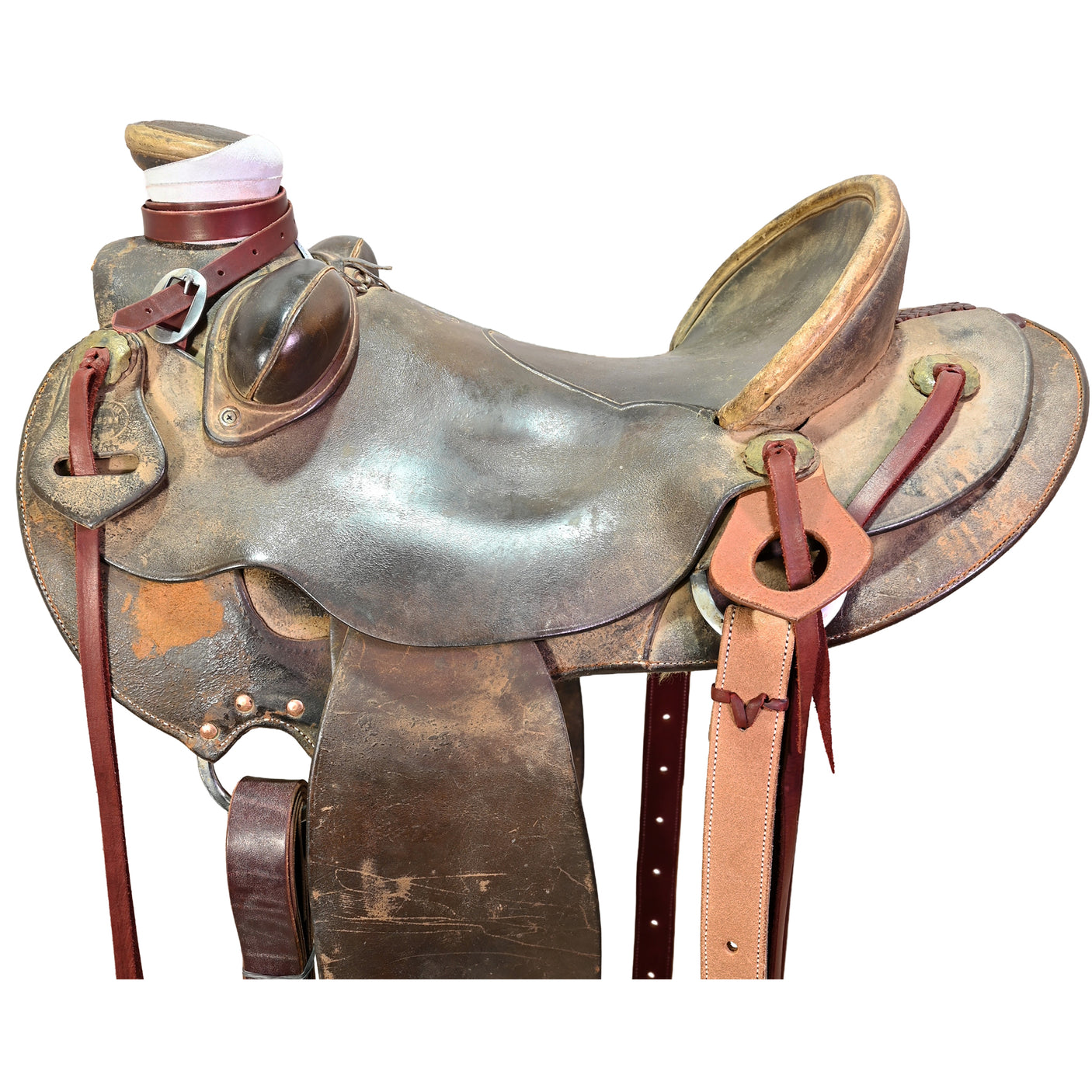 Used 16" Big Bend S.A. Brown Wade Ranch Saddle