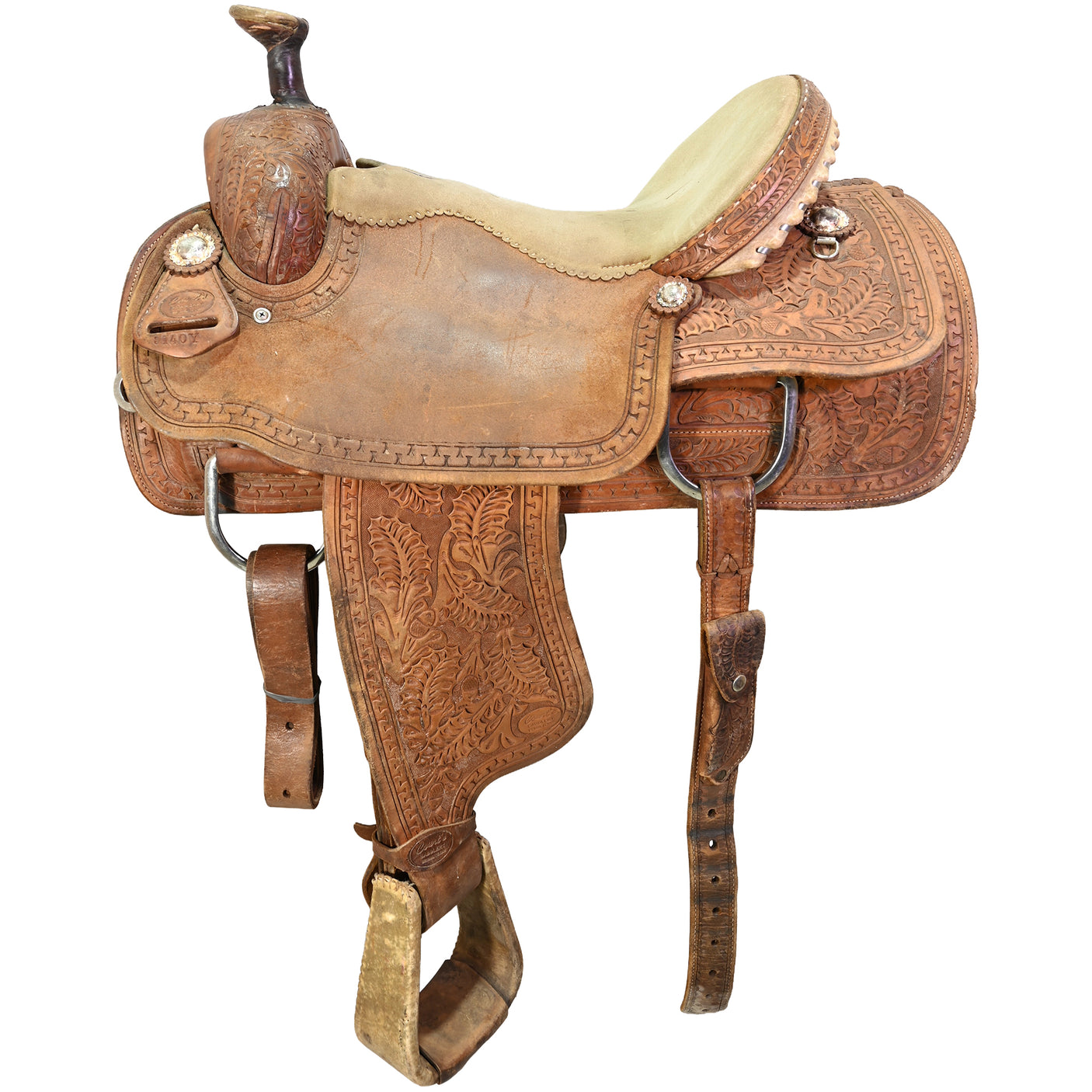 Used 16" Court's Team Roping Saddle