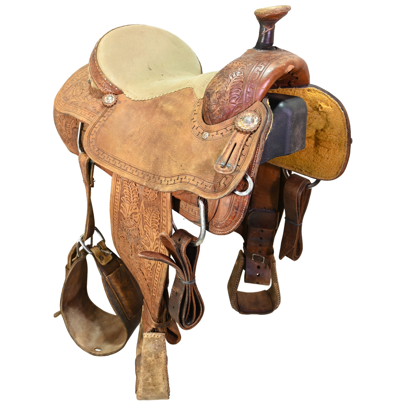Used 16" Court's Team Roping Saddle