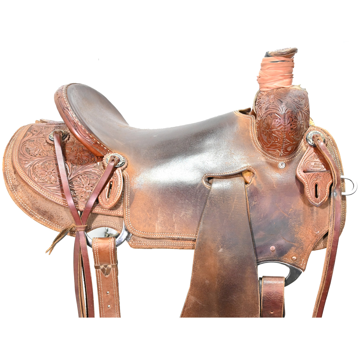 SOLD! Used 16" Cactus Amarillo Roper Ranch Saddle