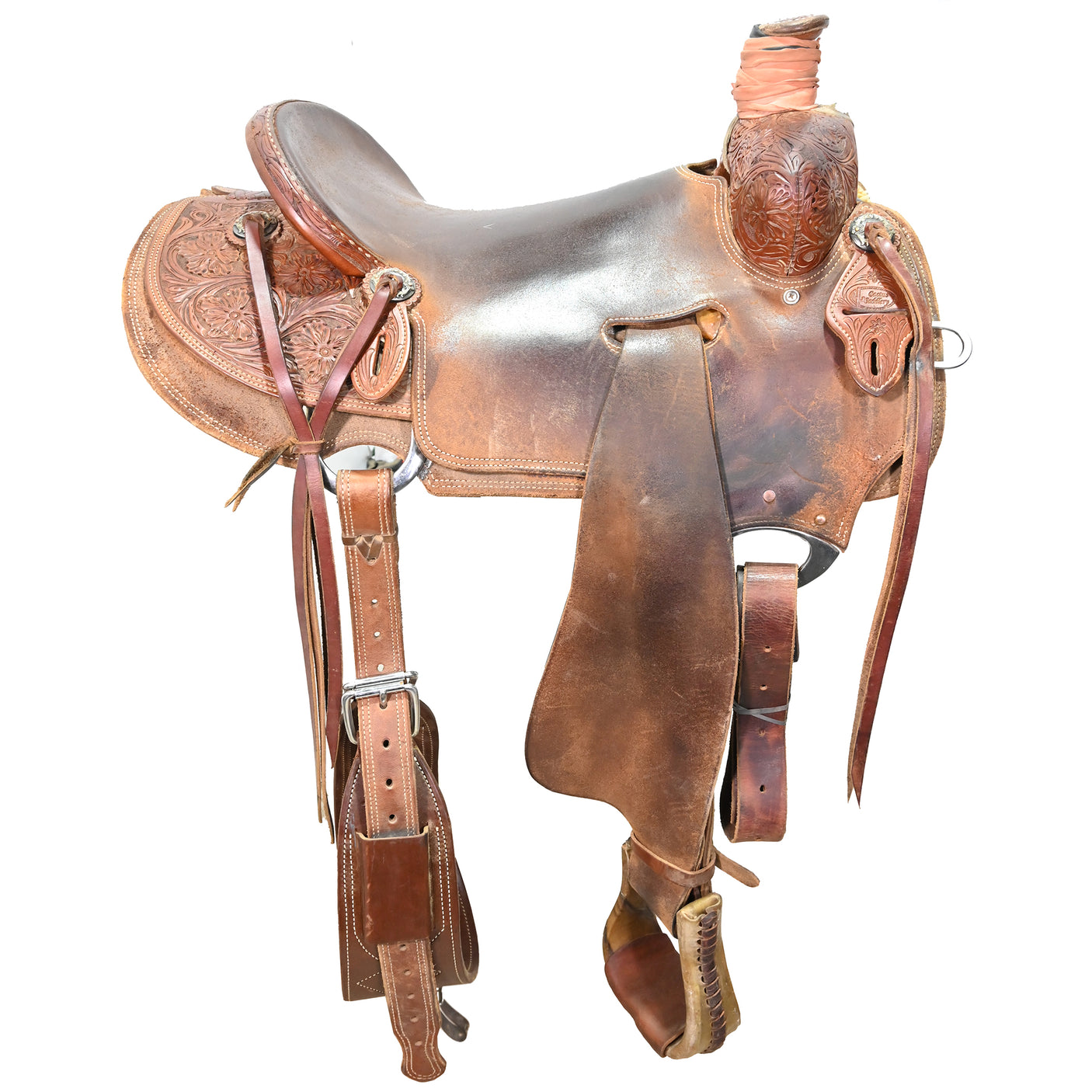 SOLD! Used 16" Cactus Amarillo Roper Ranch Saddle