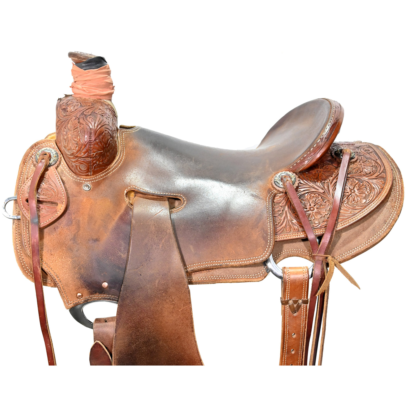 SOLD! Used 16" Cactus Amarillo Roper Ranch Saddle