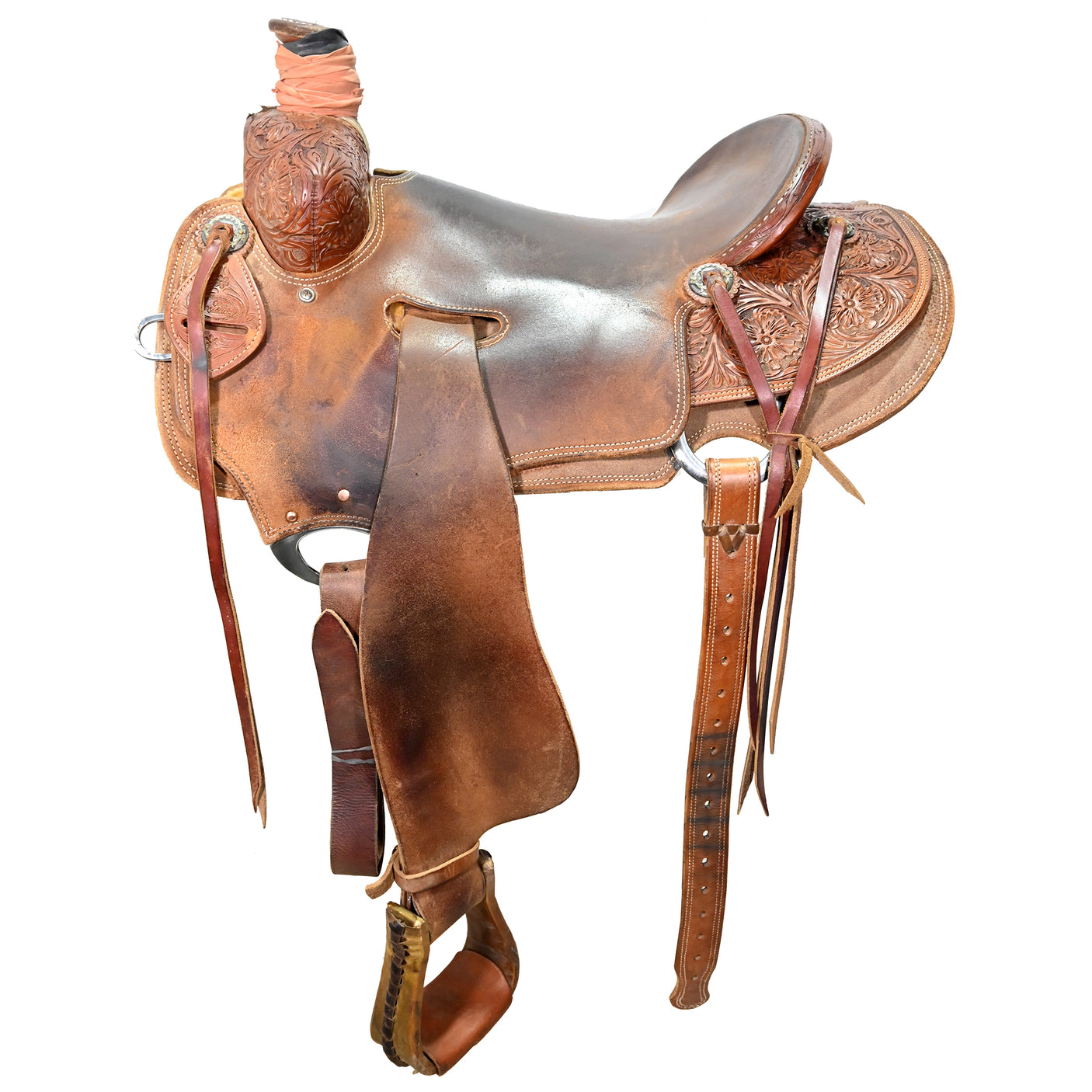 SOLD! Used 16" Cactus Amarillo Roper Ranch Saddle