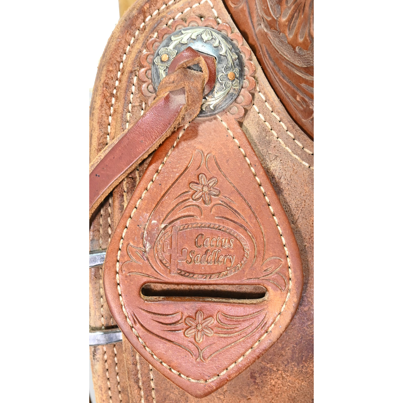 SOLD! Used 16" Cactus Amarillo Roper Ranch Saddle