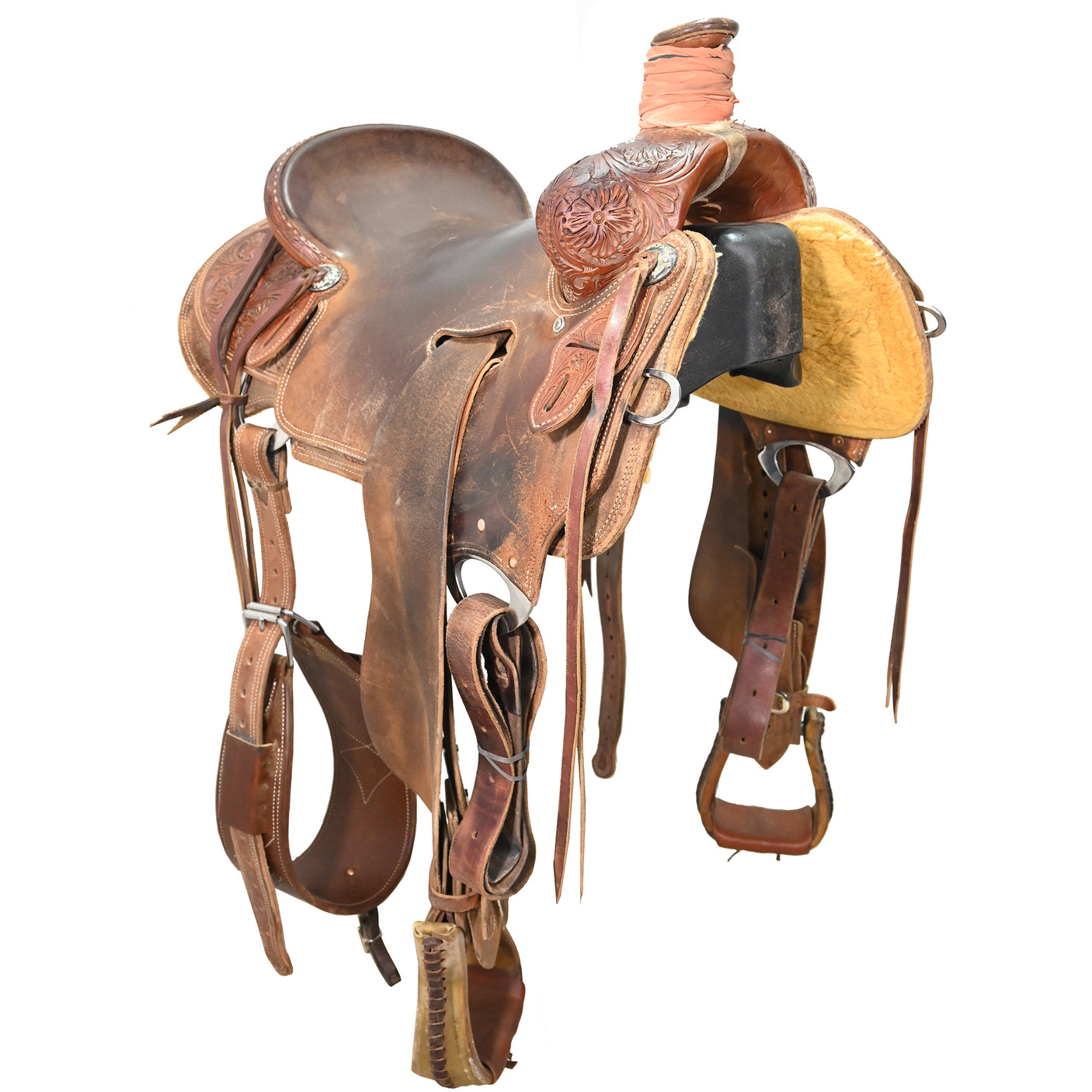 SOLD! Used 16" Cactus Amarillo Roper Ranch Saddle
