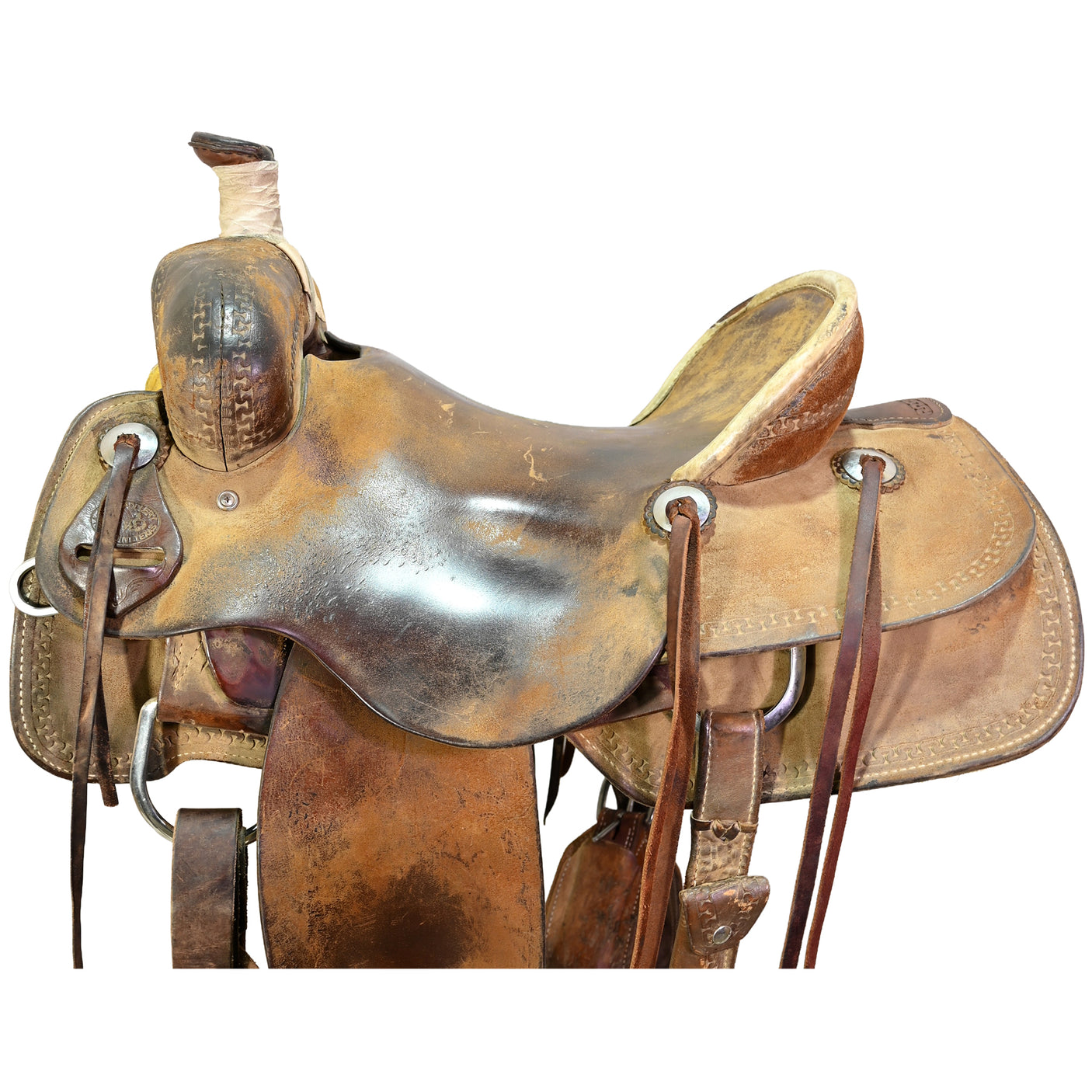 Used 16" SRS Ranch Roping Saddle