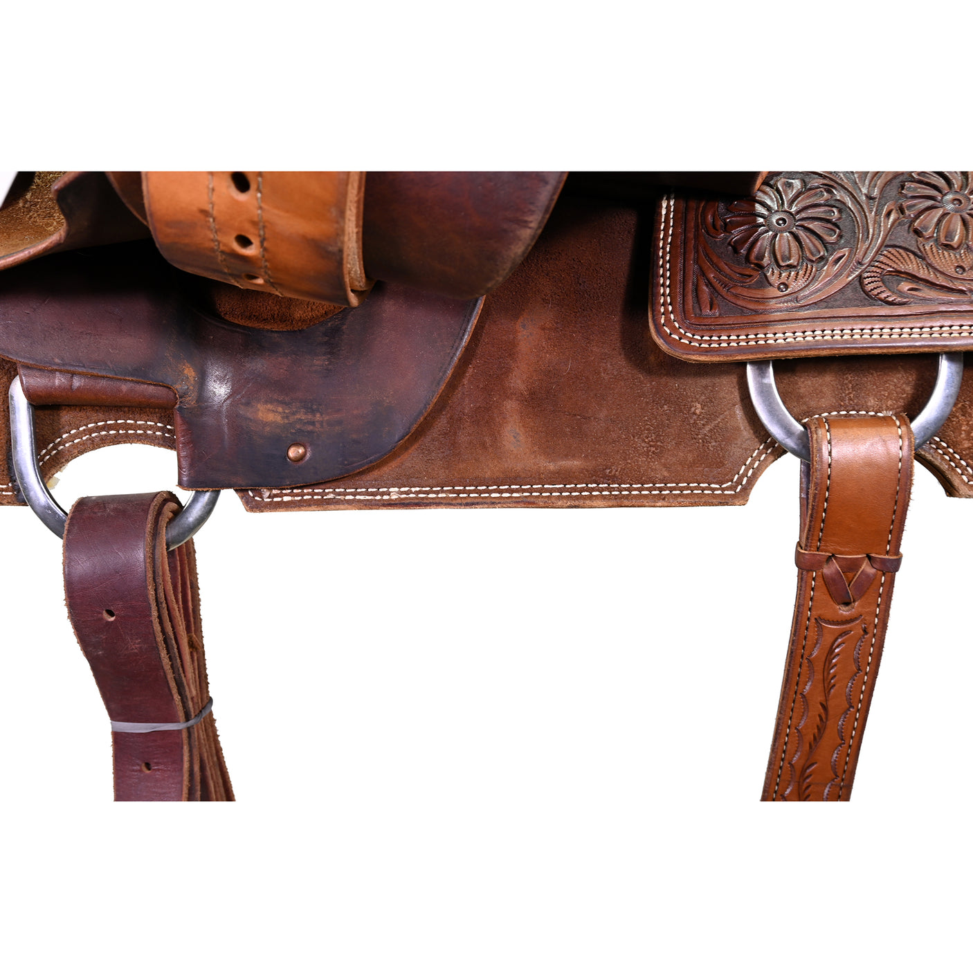 Used 15.75" Trent Ward Team Roping Saddle